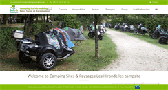 Desktop Screenshot of camping-leshirondelles.com